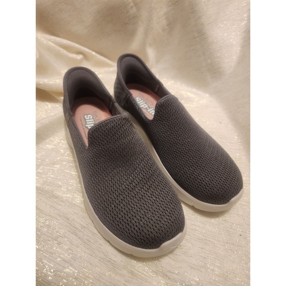 Skechers Slip Ins GOwalk Women's Slip-On Walking Sneakers Gray Size 7.5 124963 - Picture 2 of 8